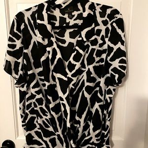 Worthington V-neck Blouse, XXL